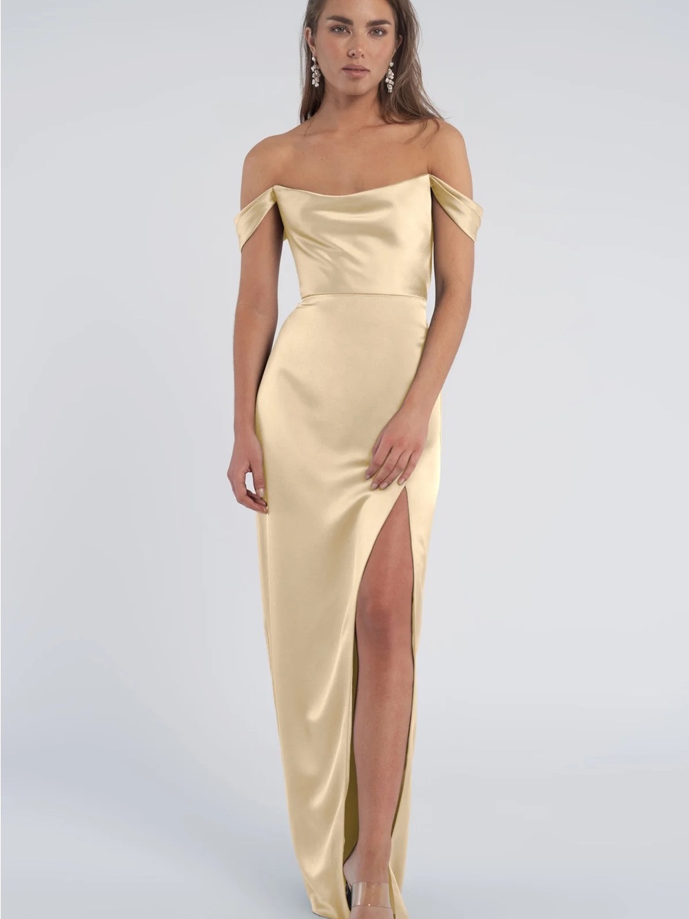 Jenny Yoo off the shoulder Sawyer Gown